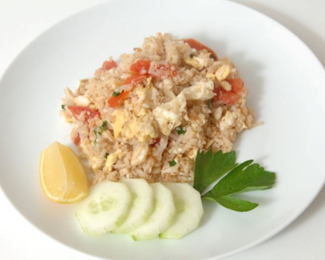 delicious Egg Fried Rice with Crab